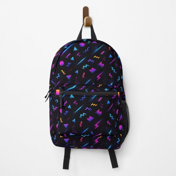 Item preview, Classic 90s Neon Geometry Pattern - Glitch and Comet Lines Vaporwave designed and sold by galaxysalvo.