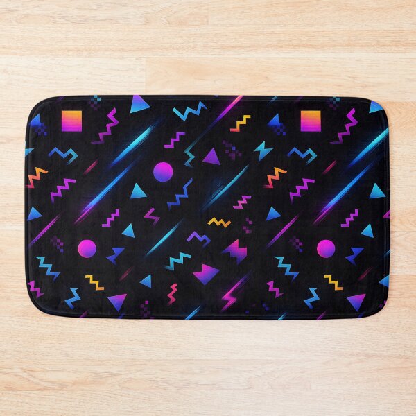 Item preview, Classic 90s Neon Geometry Pattern - Glitch and Comet Lines Vaporwave designed and sold by galaxysalvo.