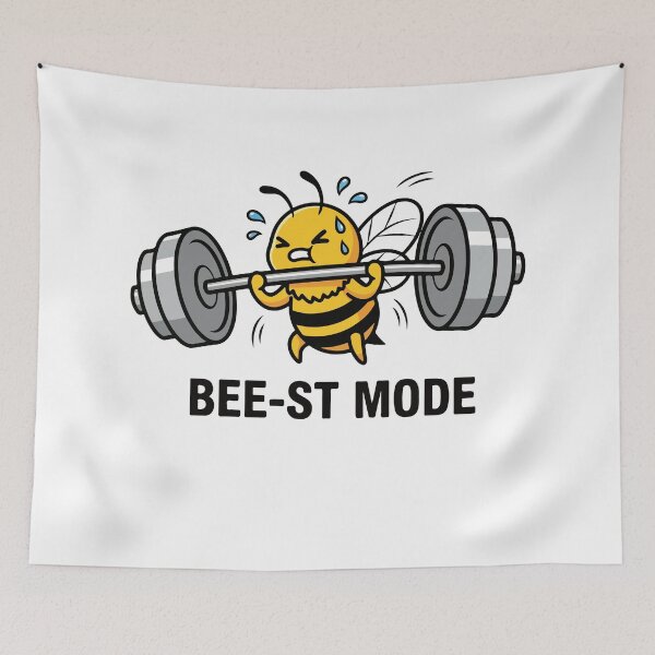 Item preview, Strong bee lifts in beast mode designed and sold by KasiaRawska.