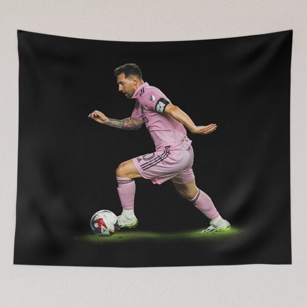 Item preview, Messi Inter Miami Soccer Art – Football Legend in Pink Jersey designed and sold by robyclub.