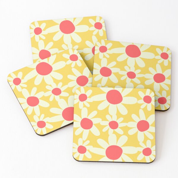 Item preview, Yellow and Red Flowered Yoga Pants designed and sold by WildVeda.