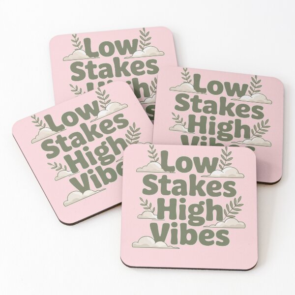 Item preview, Cozy Gamer and Chill Lifestyle - Low Stakes High Vibes designed and sold by DeesDeesigns.
