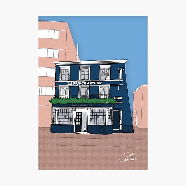 Item preview, Prince Arthur Pub Shoreditch designed and sold by MancBusyBee.