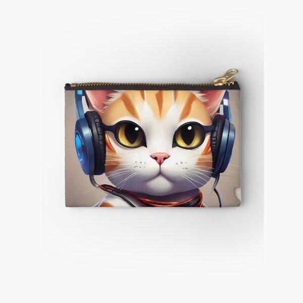 Item preview, Gamer Cat with Headphones – Ready to Play designed and sold by PetMoodStudio.