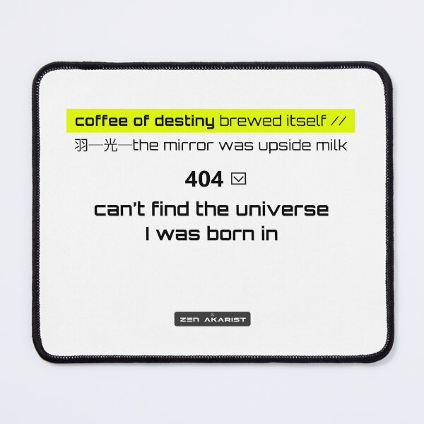 Item preview, Coffee of Destiny – Cyber Zen Glitch Aesthetic T-Shirt designed and sold by Zen Akarist.
