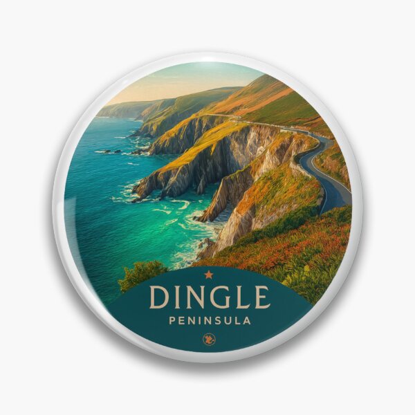 Item preview, Dingle Peninsula Ireland Vintage Travel Sticker Retro Coastal Drive designed and sold by Blurbean.