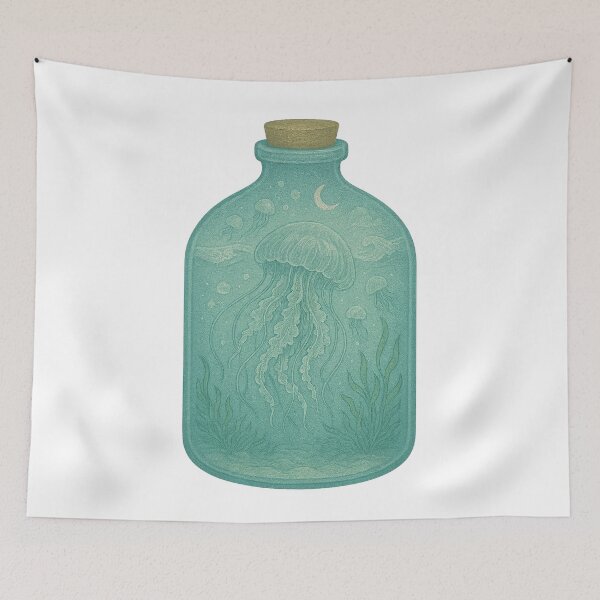 Item preview, Moon Jelly Bloom in a Terrarium designed and sold by thehaywirehoney.