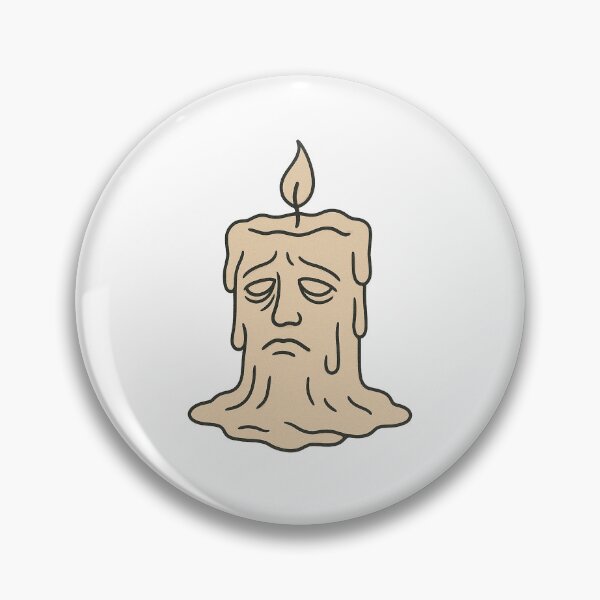 Item preview, Sad Melting Candle Funny Cartoon Art designed and sold by Kindly Dead.