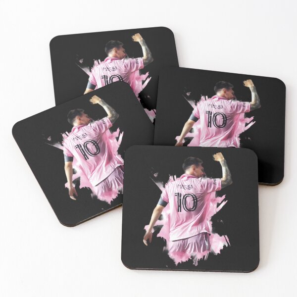 Item preview, Messi Inter Miami Celebration Art – Football Legend in Pink Jersey designed and sold by robyclub.