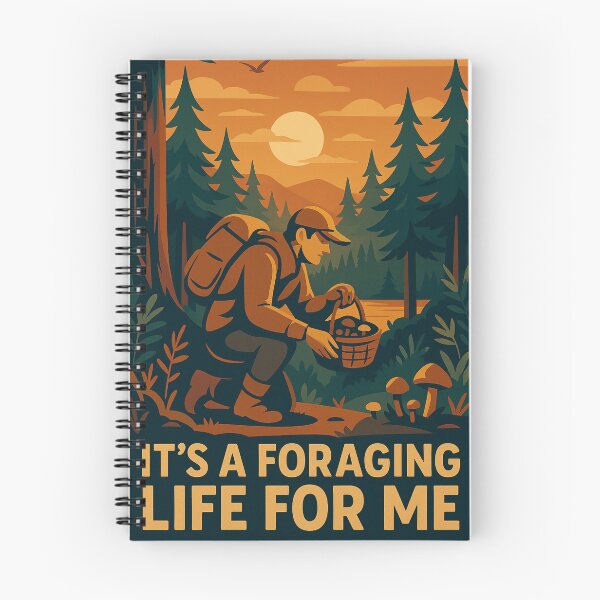 Item preview, It’s a Foraging Life for Me – Retro Forest Gathering Art designed and sold by RogueSymmetry.