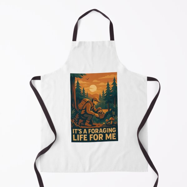 Item preview, It’s a Foraging Life for Me – Retro Forest Gathering Art designed and sold by RogueSymmetry.