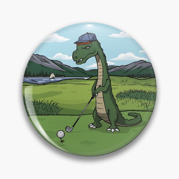 Item preview, Golfing Loch Ness Monster - Scottish Golf Humour designed and sold by Loom on the Loch.