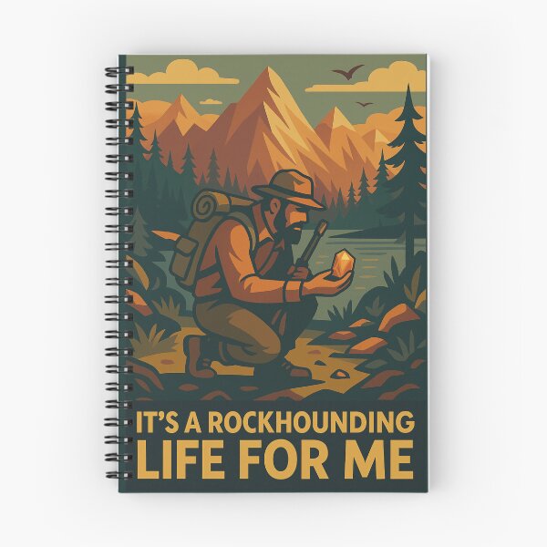 Item preview, It’s a Rockhounding Life for Me – Vintage Mineral Hunting Design designed and sold by RogueSymmetry.