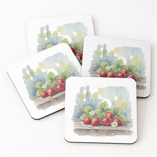 Item preview, pretty strawberries  designed and sold by Vaciobonito.