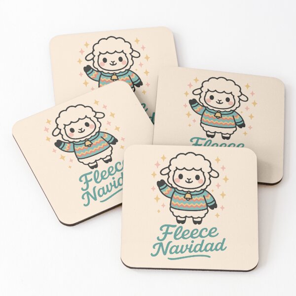 Item preview, Fleece Navidad Sheep — Cute Holiday Sheep Mascot Illustration designed and sold by PrintSmithArt.