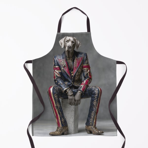 Artikelvorschau, Königlicher Hund im verzierten Anzug – Modische anthropomorphe Hundekunst entworfen und verkauft von Gino By Design.