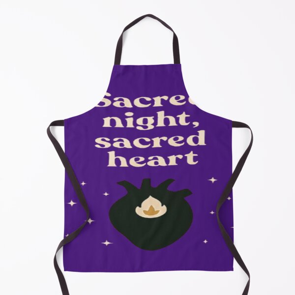 Item preview, Sacred Night Sacred Heart – Mystical Flame & Stars Spiritual Design designed and sold by Cristhian Almanza.