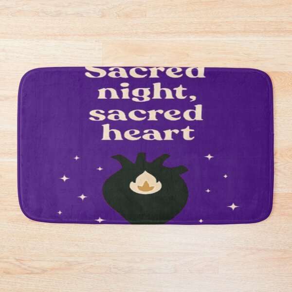 Item preview, Sacred Night Sacred Heart – Mystical Flame & Stars Spiritual Design designed and sold by Cristhian Almanza.