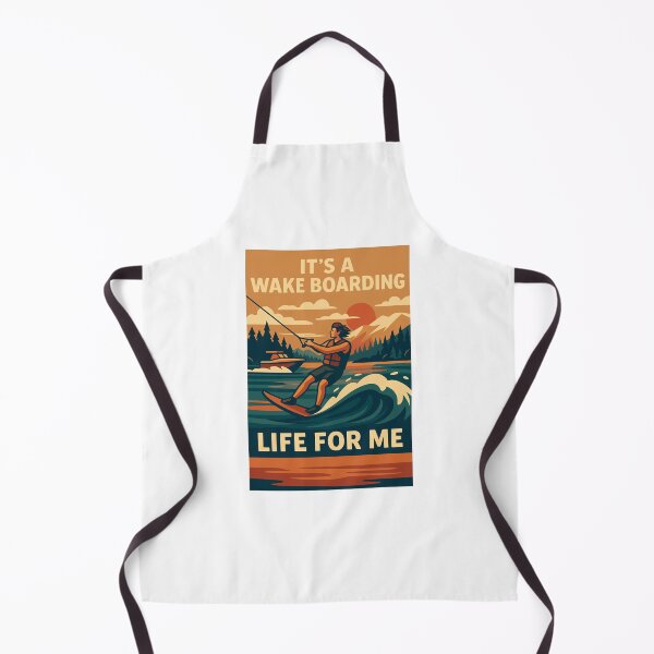 Item preview, It’s a Wake Boarding Life for Me – Retro Water Sports Design designed and sold by RogueSymmetry.