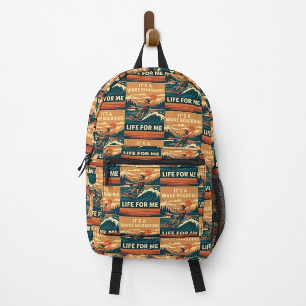 Item preview, It’s a Wake Boarding Life for Me – Retro Water Sports Design designed and sold by RogueSymmetry.