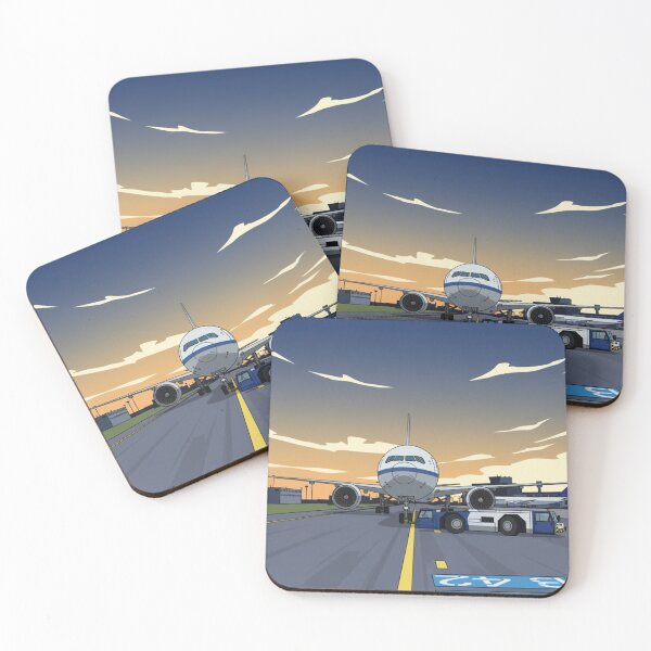 Item preview, Commercial Airliner pushback at Sunset designed and sold by EMairplanes.