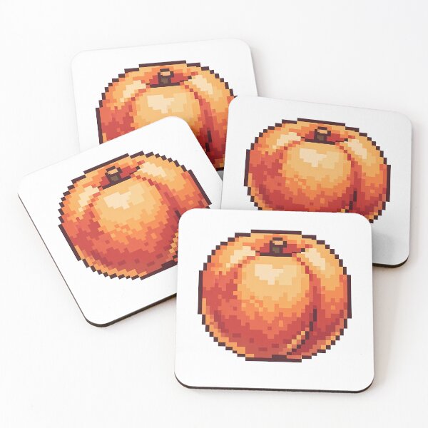 Item preview, Vintage Pixel Peach Fruit 8-Bit Style designed and sold by k3rstman1.