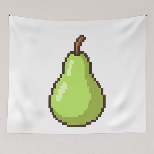 Item preview, Pixel Art Pear Fruit Retro 8-Bit Green designed and sold by k3rstman1.