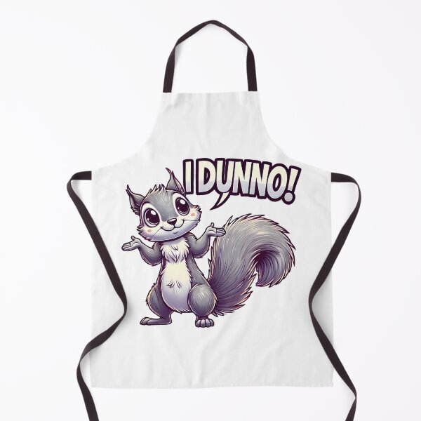 Item preview, Quirky Cartoon Squirrel Saying "I Dunno!". designed and sold by The-T-In-Retro.