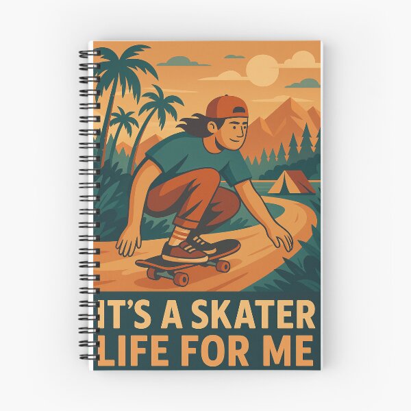 Item preview, It’s a Skater Life for Me – Retro Skateboarding Art designed and sold by RogueSymmetry.