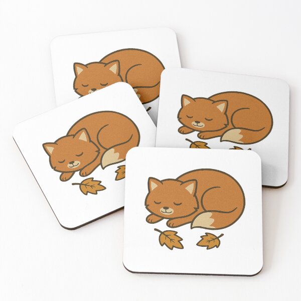 Item preview, Cozy Sleeping Fox – Cute Autumn Woodland Animal Illustration designed and sold by CanvasFox.
