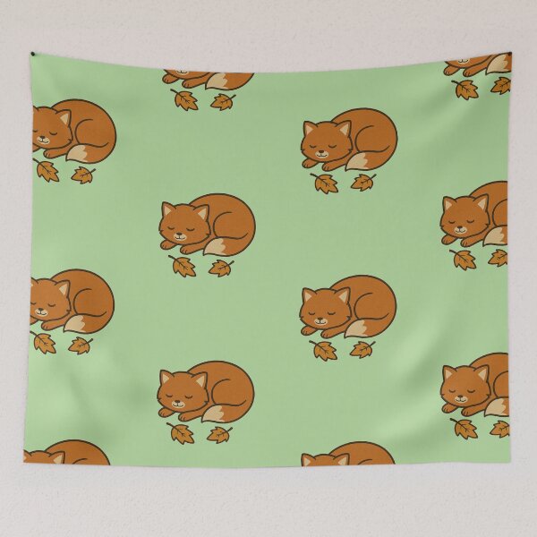 Item preview, Cozy Sleeping Fox – Cute Autumn Woodland Animal Illustration designed and sold by CanvasFox.