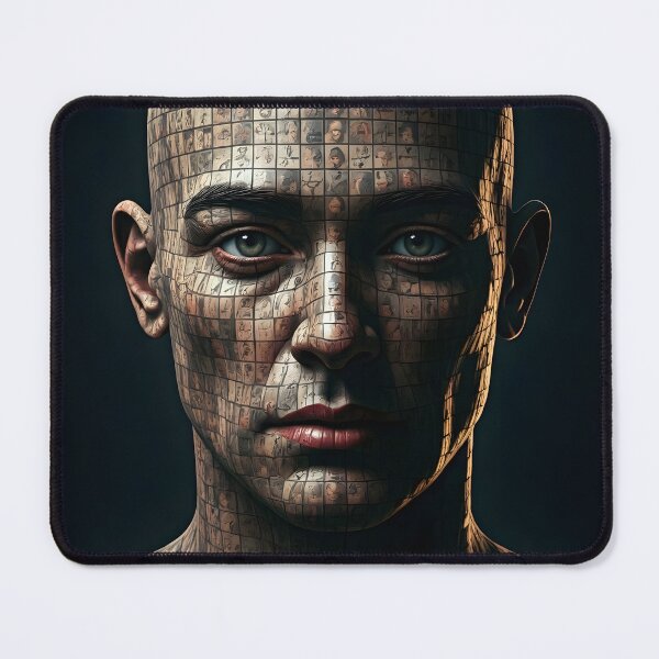 Item preview, Layers of Humanity – Surreal 3D Caricature Portrait designed and sold by PawPrintedArt.