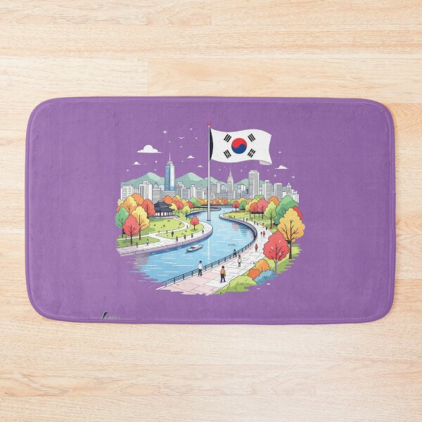 Item preview, Yeouido Park Seoul Korea – 3D Cute Minimal Sketch ,  designed and sold by PaintMeWorld.