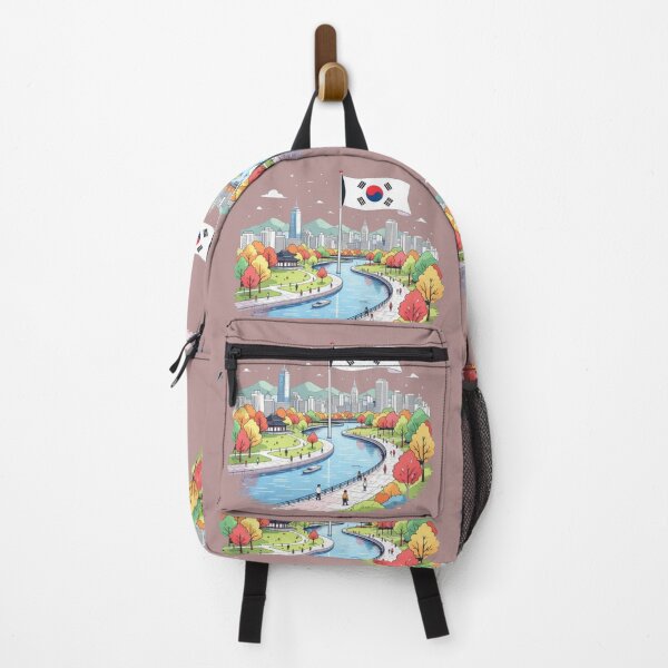 Item preview, Yeouido Park Seoul Korea – 3D Cute Minimal Sketch ,  designed and sold by PaintMeWorld.