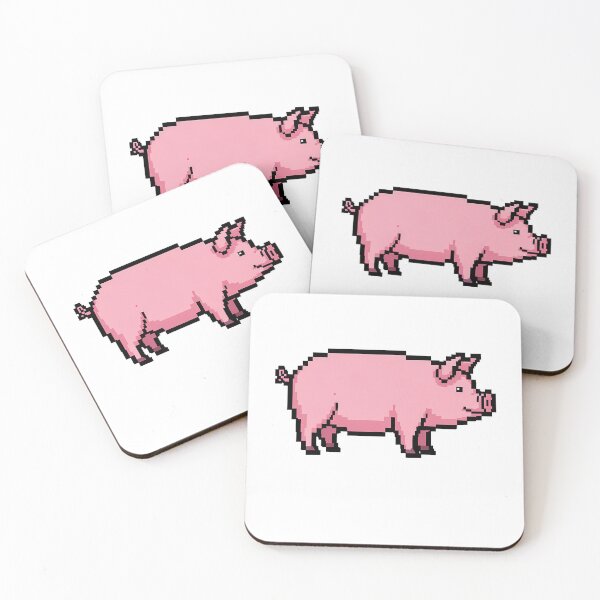 Item preview, Pixel Art Pig Cute Farm Animal Swine designed and sold by k3rstman1.