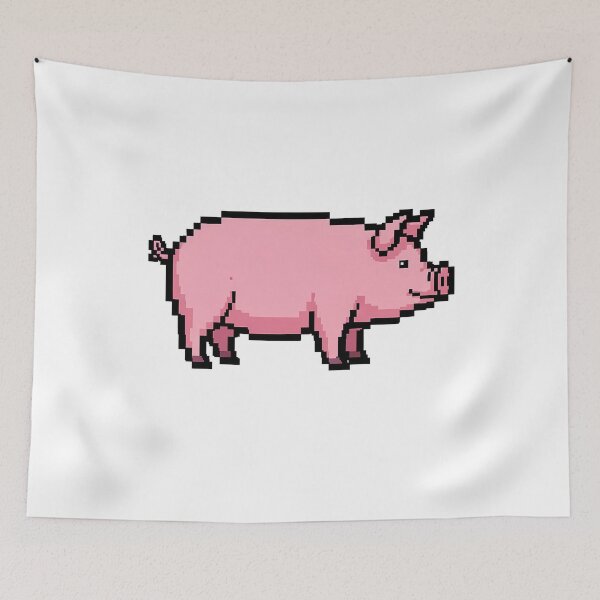 Item preview, Pixel Art Pig Cute Farm Animal Swine designed and sold by k3rstman1.