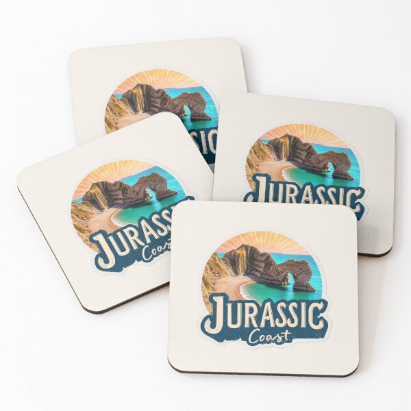 Item preview, Jurassic Coast England Vintage Travel Sticker Retro Sea Arch & Beach Design designed and sold by Blurbean.