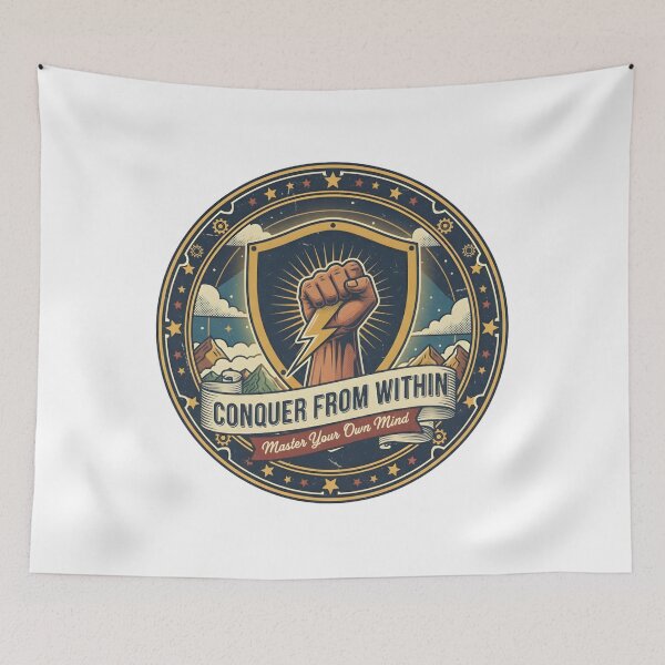 Item preview, Conquer From Within | Master Your Own Mind designed and sold by DailyVibesMerch.