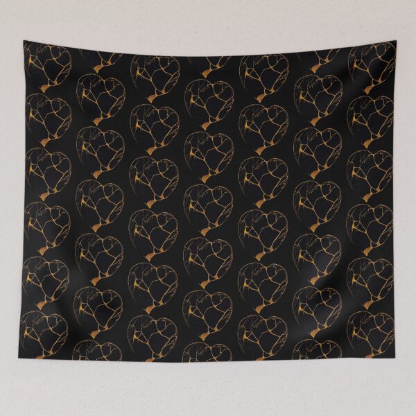 Item preview, Black Kintsugi Heart designed and sold by Gomberg.