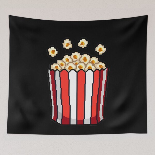 Item preview, Pixel Popcorn Retro Movie Snack Cinema designed and sold by k3rstman1.