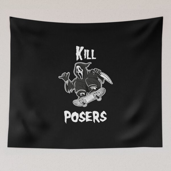 Item preview, kill posers skateboard designed and sold by Blck-Acid-Devil.
