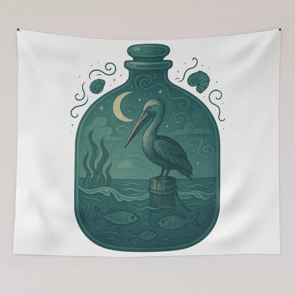 Item preview, Pelican in a Bottle Terrarium designed and sold by thehaywirehoney.