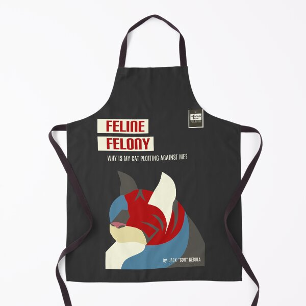 Item preview, "Feline Felony" Fake Book Cover designed and sold by RachelRabbbit.