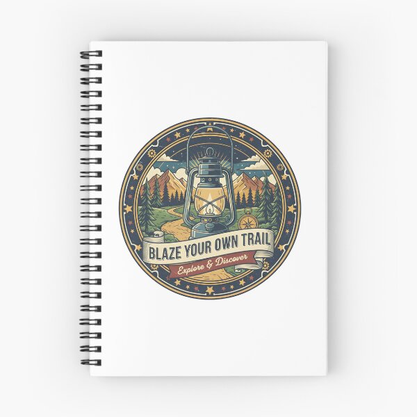 Item preview, Blaze Your Own Trail | Lantern & Mountains designed and sold by DailyVibesMerch.