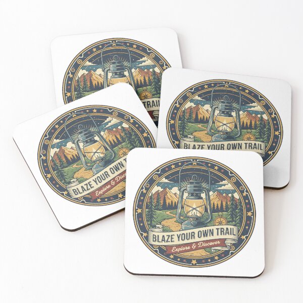 Item preview, Blaze Your Own Trail | Lantern & Mountains designed and sold by DailyVibesMerch.