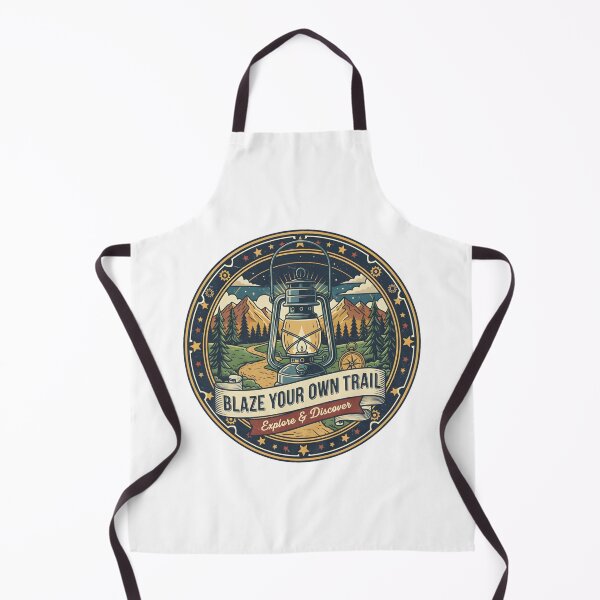 Item preview, Blaze Your Own Trail | Lantern & Mountains designed and sold by DailyVibesMerch.