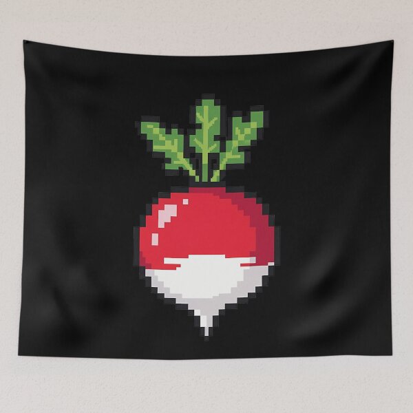 Item preview, Pixel Radish Vegetable Art Retro designed and sold by k3rstman1.