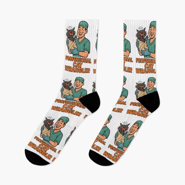Item preview, Professional Cat Wrangler – Funny Veterinary Cat Humor Design designed and sold by Bettybee00.