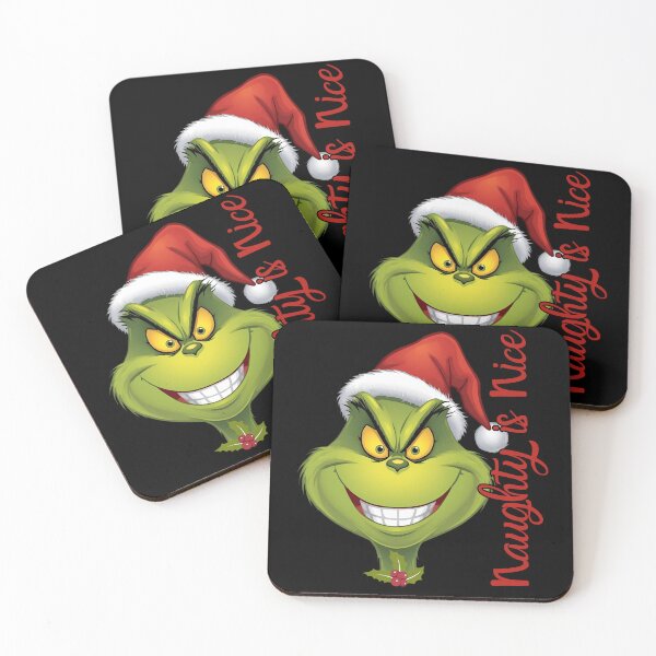 Item preview, The Grinch - Naughty is Nice - Grinch - Classic Grinch - Funny Christmas Statement designed and sold by AnnieStyleDesign.