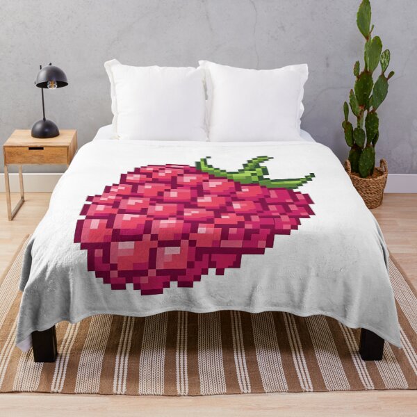Item preview, Pixel Art Raspberry Fruit Retro Berry designed and sold by k3rstman1.